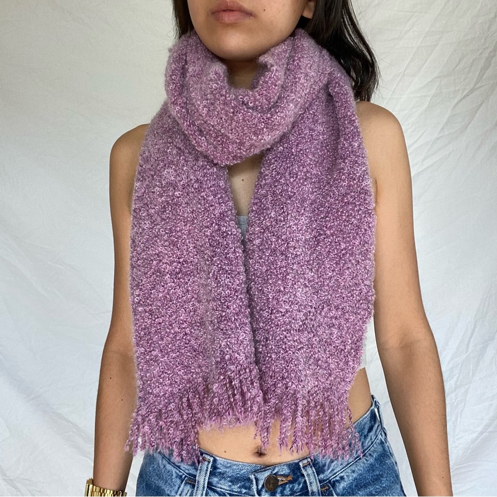 Teddy Knit Long Scarf